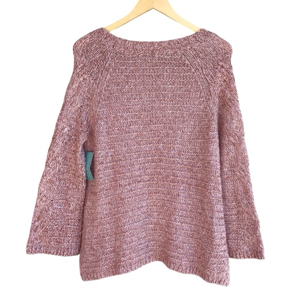 Susina Pink Tan Chunky Pullover Sweater NEW - Picture 2 of 6